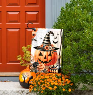 Vintage Jack O'Lantern Garden Flag