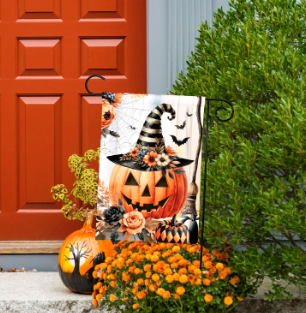 Vintage Jack O'Lantern Garden Flag