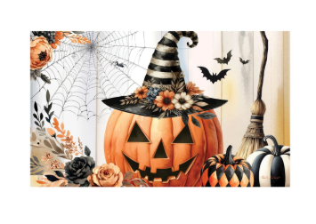 Vintage Jack O'Lantern MatMate