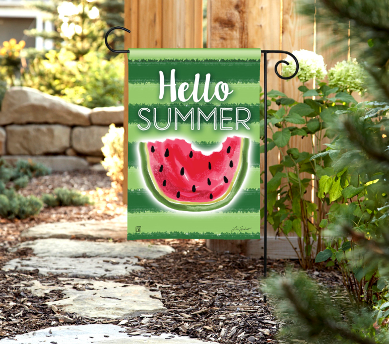 Watermelon Garden Flag