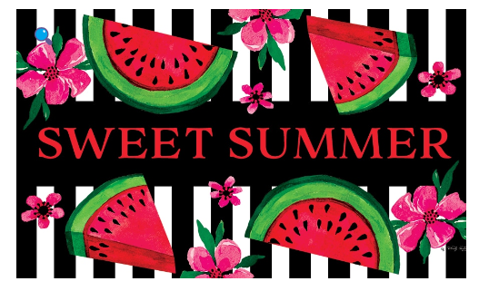 Watermelon Stripes-Floor Mat
