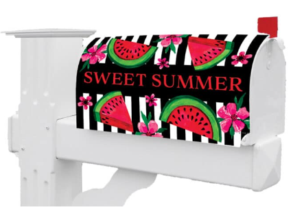 Watermelon Stripes Mailbox Cover