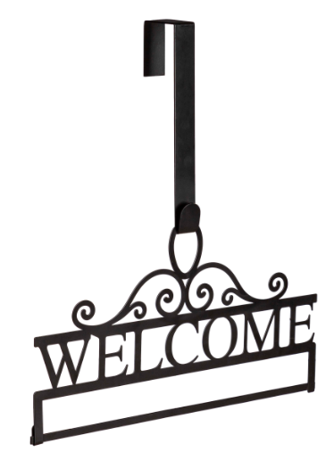 Welcome Garden Flag Over the Door Hanger