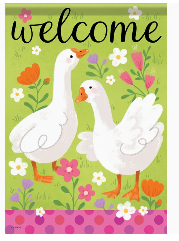 Welcome Geese Flag