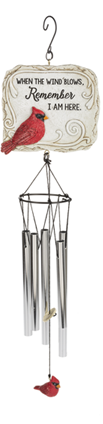 When a Cardinal Appears Memorial Wind Chime