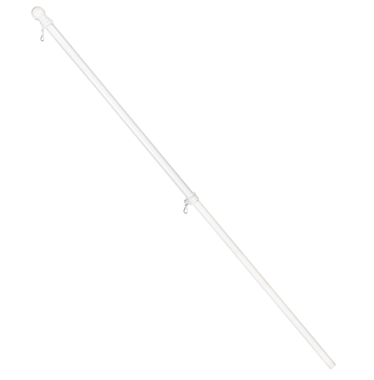 Metal Flag Pole, White, 70"H