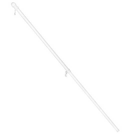 Metal Flag Pole, White, 70"H