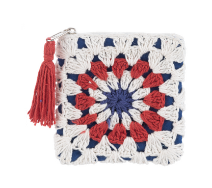 Crochet Patriotic Coin Purse