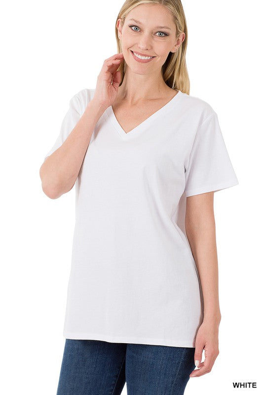 Zenana Boyfriend V-neck Tee