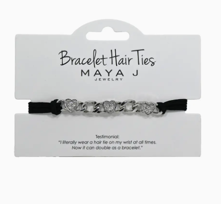 2-in-1 Bracelet Hair Ties -Crystal Bracelet Hair Ties
