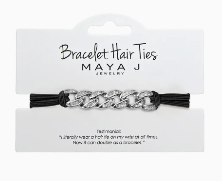2-in-1 Bracelet Hair Ties -Crystal Bracelet Hair Ties