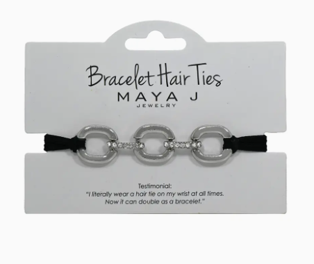2-in-1 Bracelet Hair Ties -Crystal Bracelet Hair Ties