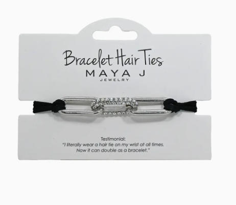 2-in-1 Bracelet Hair Ties -Crystal Bracelet Hair Ties
