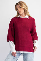 Easel Chunky And Cozy Oversized Knit Sweater
