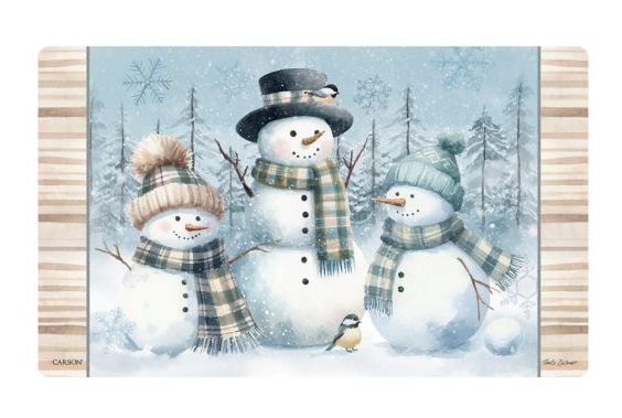 FlagTrends by Carson - "Winter Day Snowman" Mat