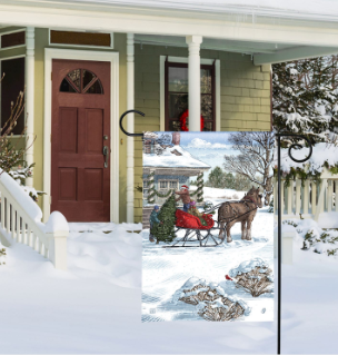 Winter Wonderland Garden Flag