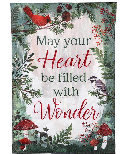 Wondering Heart Applique Flag