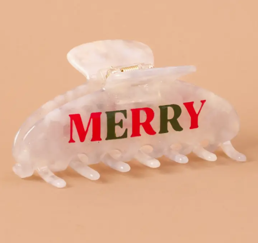 The Darling Effect - Word Up Claw Clip-Merry