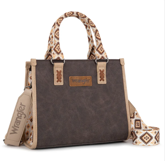 Wrangler Handbag With Aztec Accent Pattern