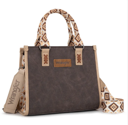 Wrangler Handbag With Aztec Accent Pattern