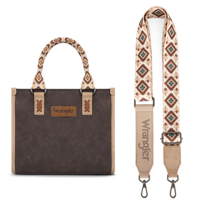 Wrangler Handbag With Aztec Accent Pattern