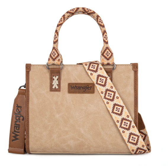 Wrangler Handbag With Aztec Accent Pattern
