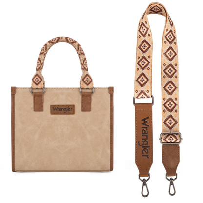 Wrangler Handbag With Aztec Accent Pattern