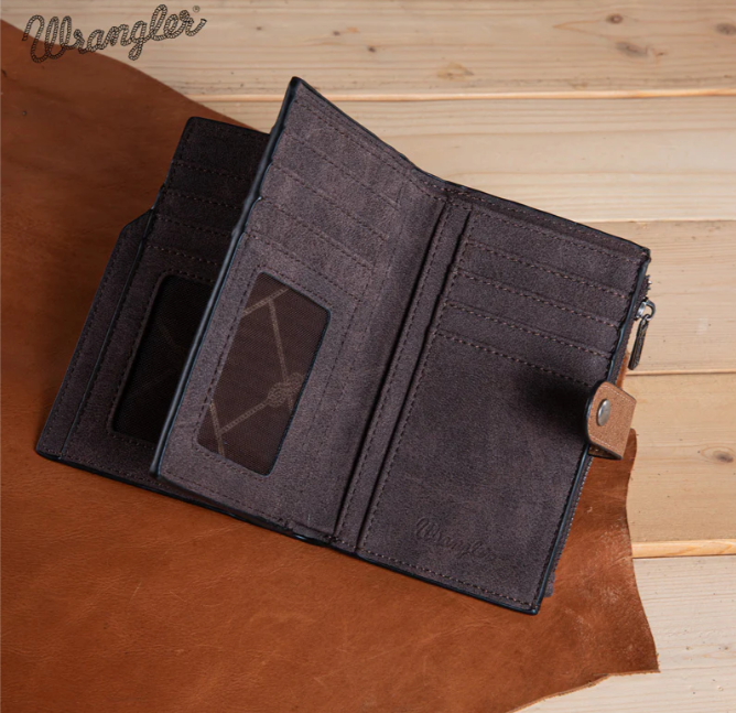 Wrangler W Stitched Wallet