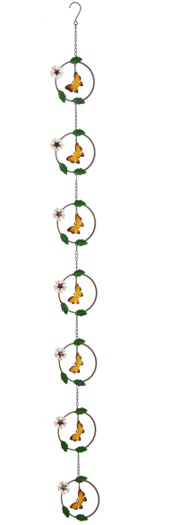 Colorful Butterfly Rain Chain