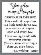 You Are in my Prayers - Cardinal Prayer Boxes