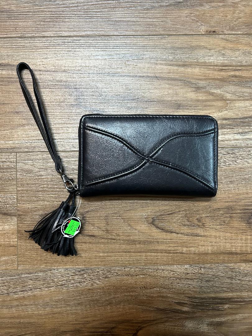 STG RFID Black Zip Wallet Clutch