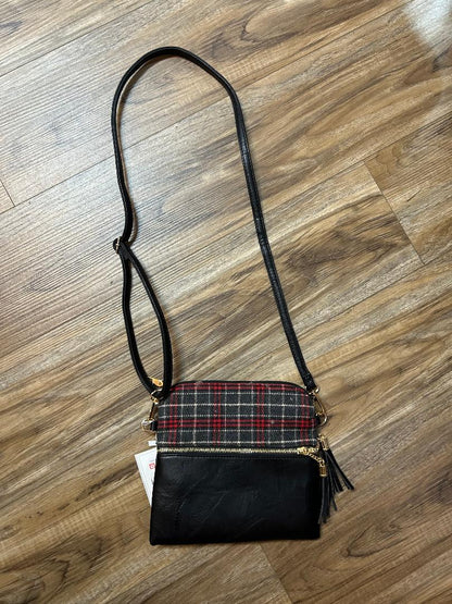 STG RFID Black Zip Wallet Clutch