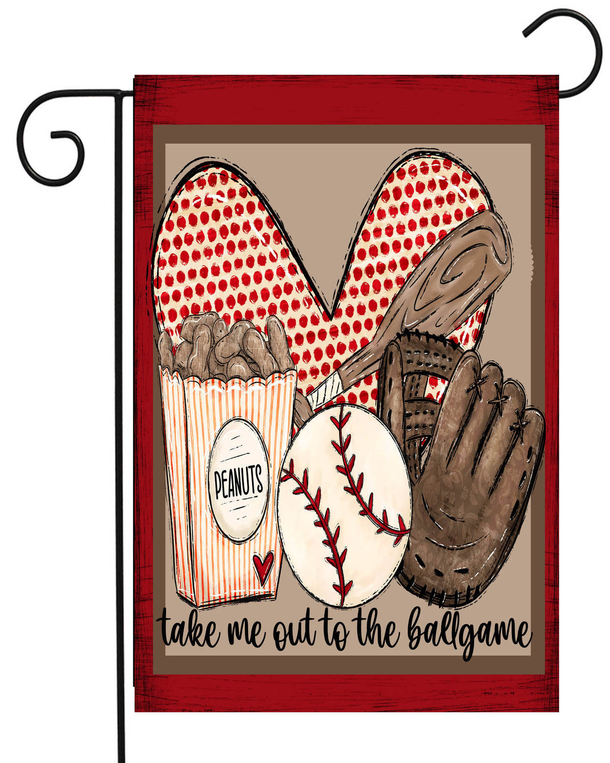 Base Ball Stuff Garden Flag G2421
