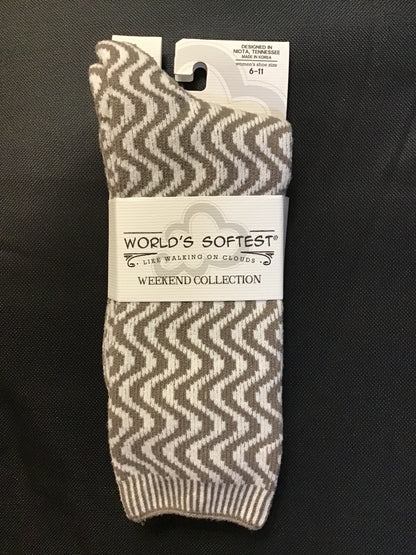 World's Softest Weekend Collection Crew Socks
