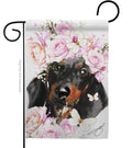 Two Group Flag Co - Dachshund Floral Animals Dog Decor Flag