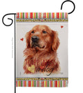 Flag Red Golden Retriever Happiness Dog National Day Garden