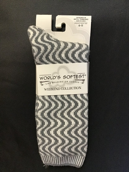 World's Softest Weekend Collection Crew Socks