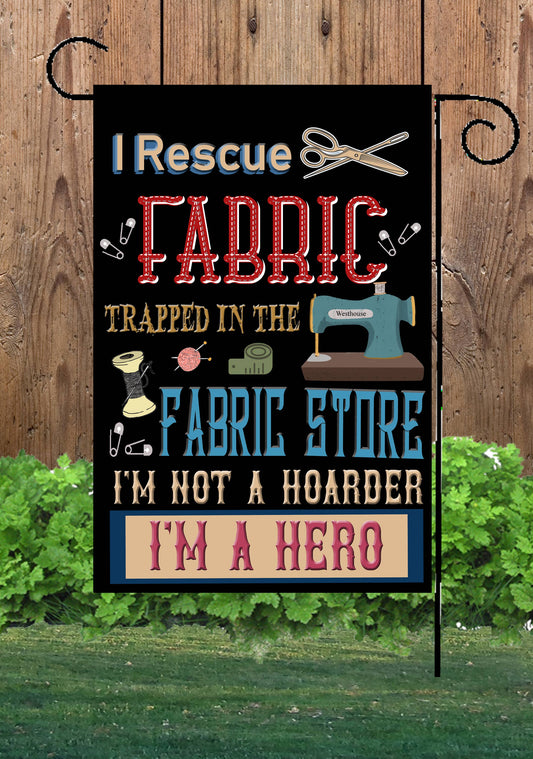 Fabric Store Garden Flag G1480