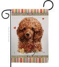 Two Group Flag Co - Miniature Poodle Happiness Animals Dog Decor Flag
