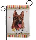 Flag Red German Shepherd Happiness Dog National Day Garden