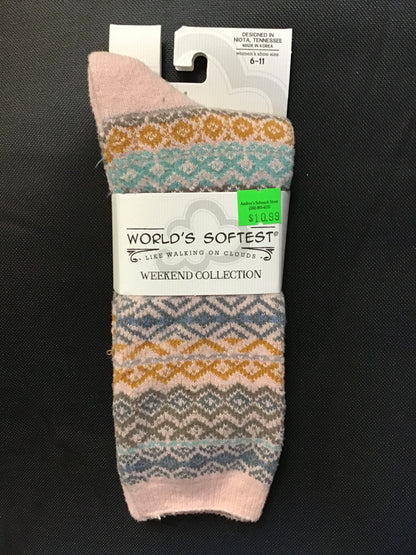 World's Softest Weekend Collection Crew Socks