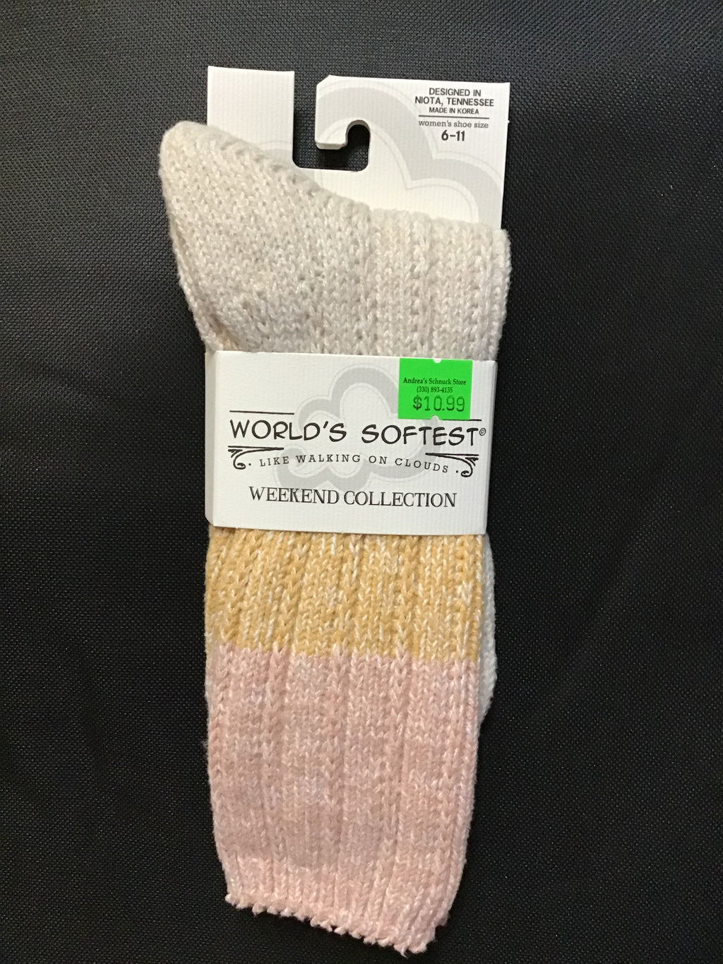 World's Softest Weekend Collection Crew Socks