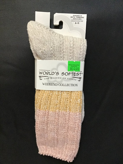 World's Softest Weekend Collection Crew Socks