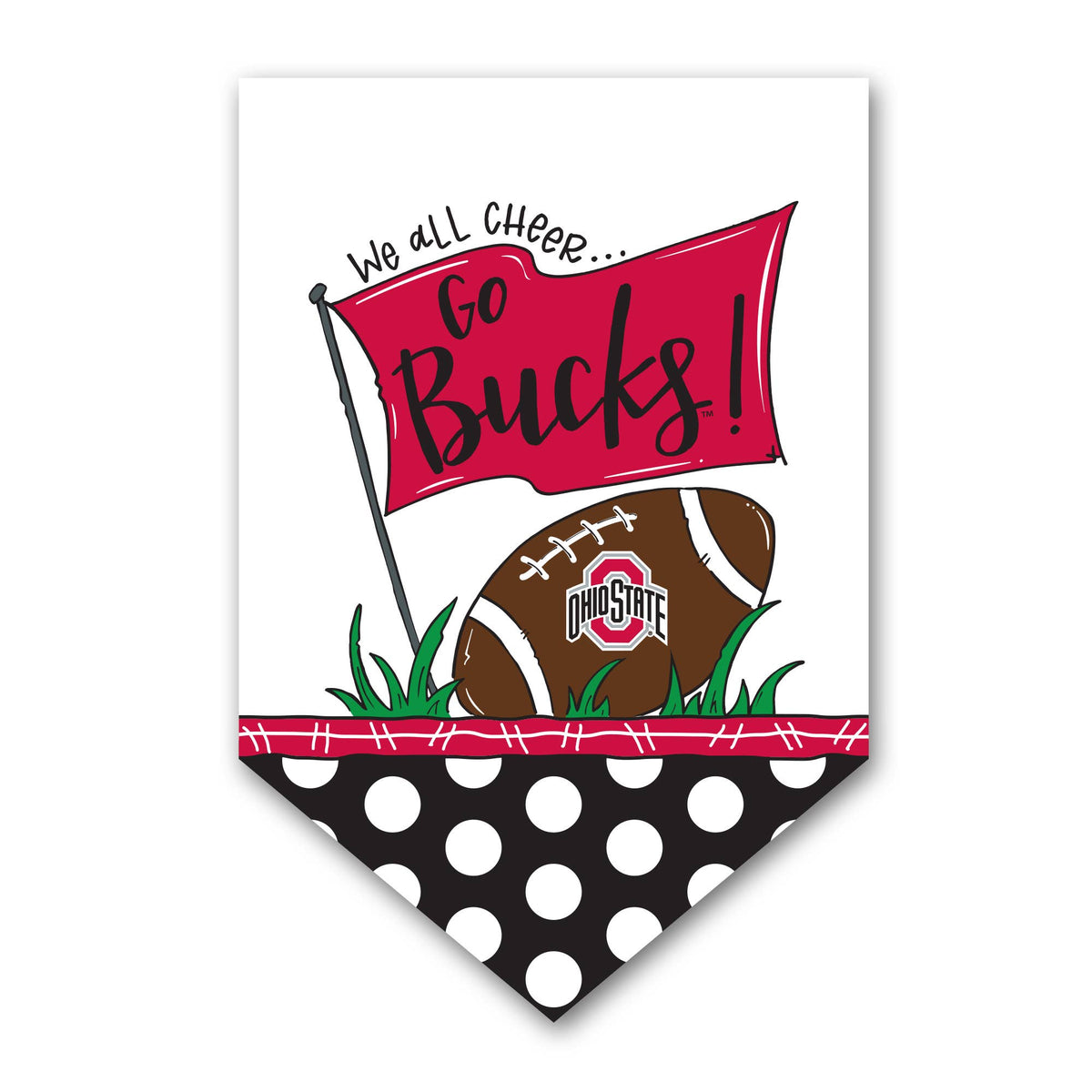 OH ST We All Cheer Flag