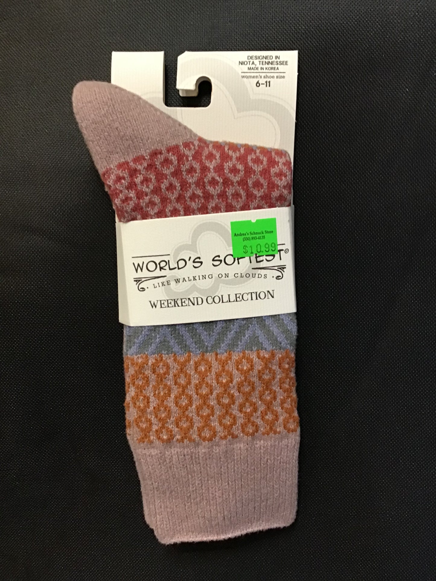World's Softest Weekend Collection Crew Socks