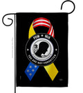 Support POW MIA Troops Armed Forces Ribbon Decor Flag