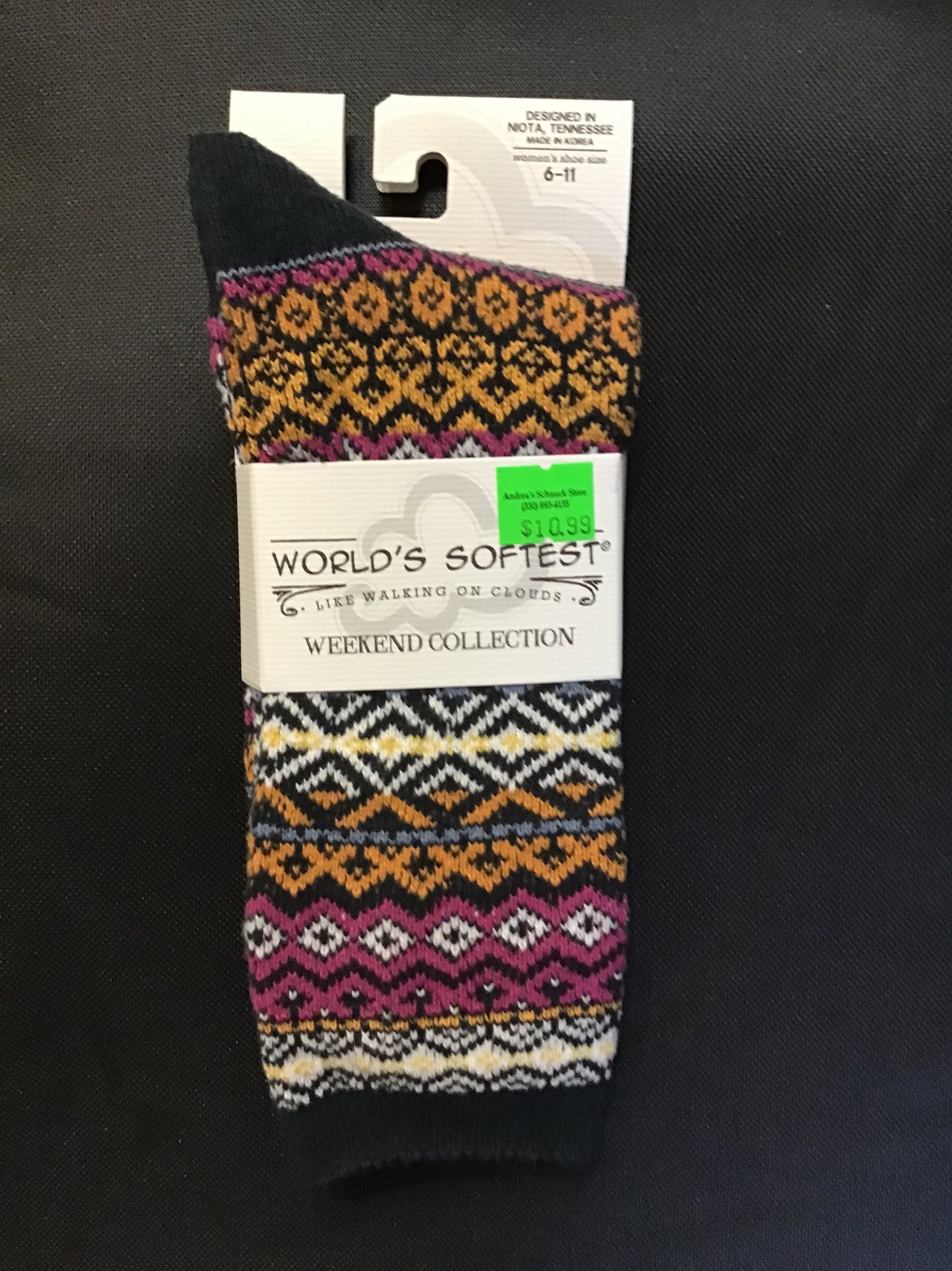 World's Softest Weekend Collection Crew Socks