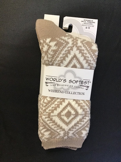 World's Softest Weekend Collection Crew Socks