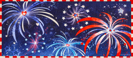 Independence Day Fireworks Sassafras Switch Mat
