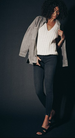 KAN CAN GEMMA HIGH RISE ANKLE SKINNY JEANS